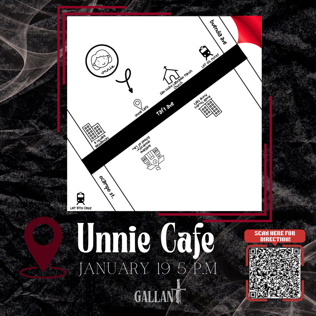 ofc_gallant's tweet photo. 🌟✨ Moments In Motion: A Year with Gallant &amp; Gami’s Birthday Fusion ✨🌟

📅 When: January 19, 2025
🕔 Time: 5 PM
📍 Where: Unnie Cafe (See poster for directions)

📲 Click this link to register and secure your spot!

https://t.co/bj3Z1PctO2

#MomentsInMotion #GALLANT #GAMI https://t.co/1YLhxv1mwi