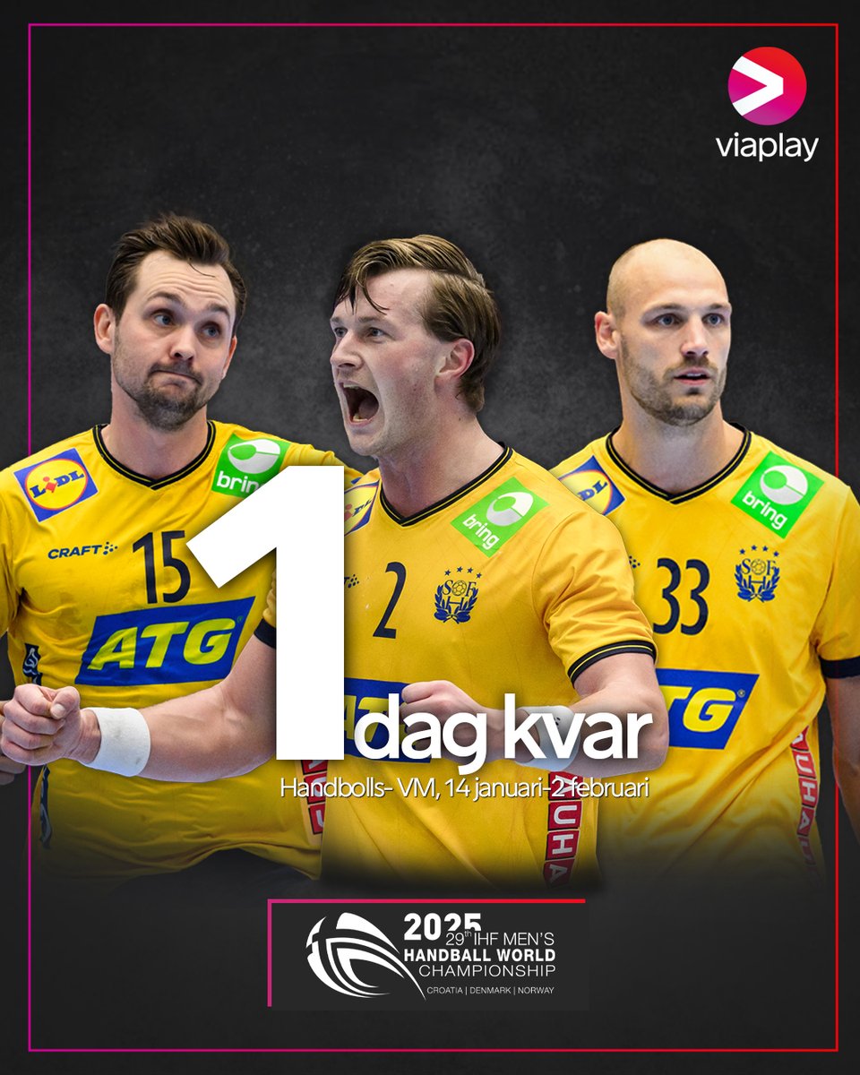 Imorgon smäller det! 💥
Grupp C med Frankrike-Qatar och Italien-Tunisien i grupp B är först ut 🤩

📺 Ni ser alla matcher på Viaplay