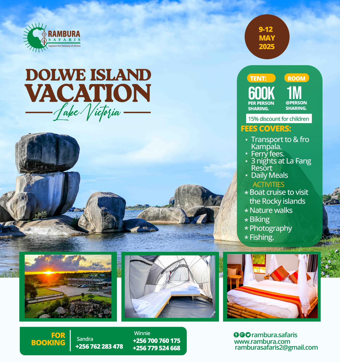 Ever heard about Dolwe Island!!
Our client- <a href="/Ramburasafaris/">Rambura Safaris</a> brings for you one lifetime opportunity to vacation on this island!  Do not miss visiting this hidden Gem! 
Check our site for more details!
travellkichwa.com/tour-packages/…