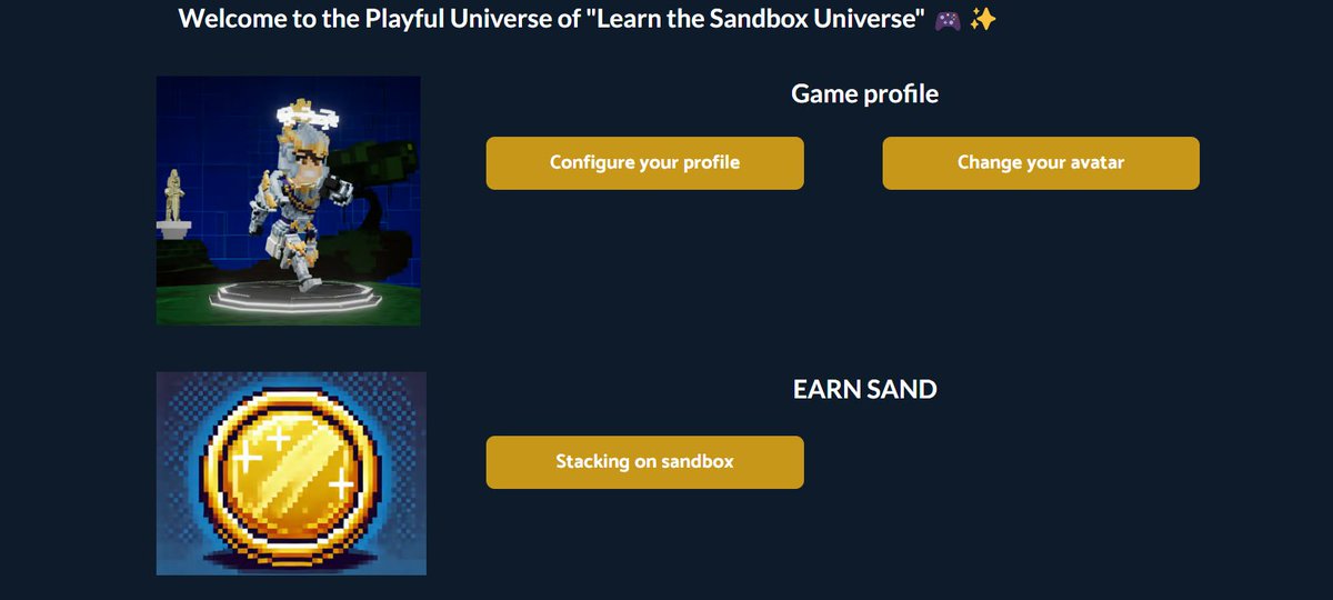 Gm community #sandbox 🖥️

Discover our new sections to learn about the sandbox universe.

Game profile and Earn sand ! New content is coming very soon

planetzmetalegend.com/learn-sandbox

#thesandbox #earn #sand #learn