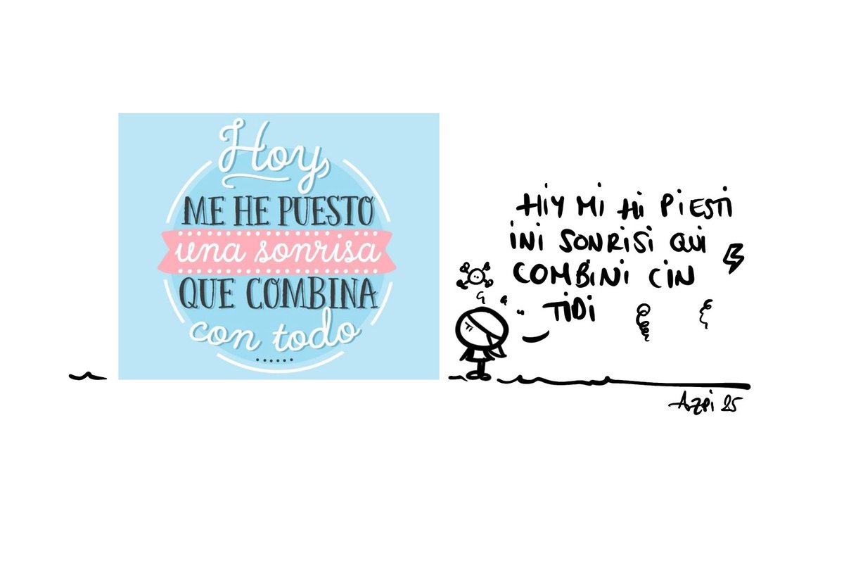 El optimismo diario no lo trabajo.
#azpirinas