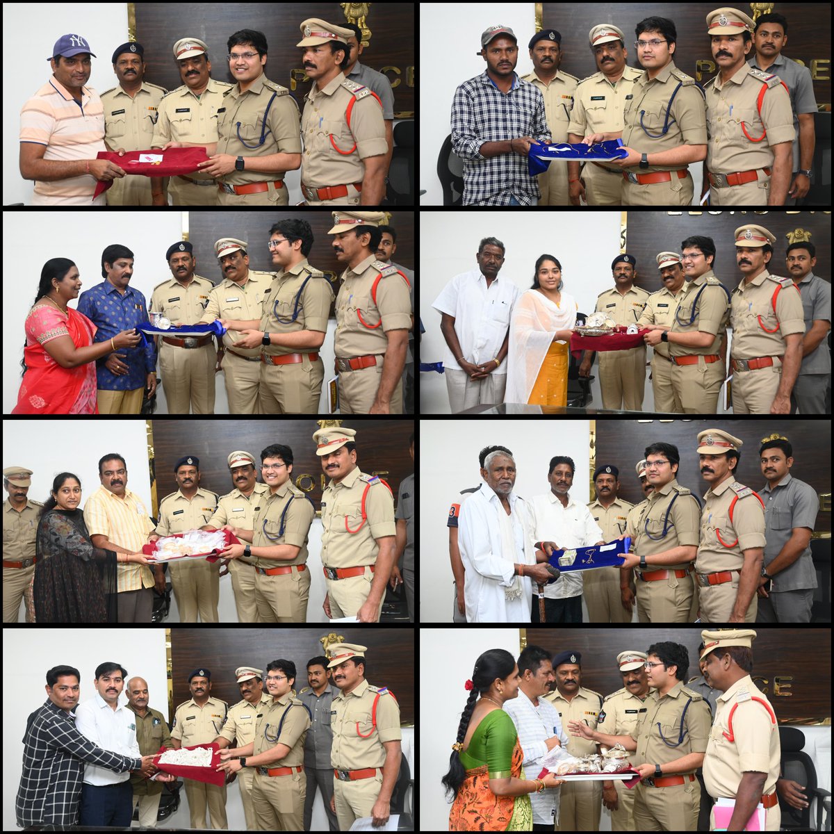 SpEluruDistrict's tweet photo. రికవరీ చేసిన బంగారాన్ని పోలీసు అధికారులు ఈరోజు అందజేశారు. 

"పండగకి ముందు పోగొట్టుకున్న బంగారం, వెండి, నగదు తిరిగి పొందడంతో మా ఇంట్లో పండగ వెలుగులు కనిపిస్తున్నాయి"అని ఫిర్యాదుదారులు అన్నారు. వారు జిల్లా ఎస్పీ గారికి కృతజ్ఞతలు తెలిపారు.
#CrimeSolved  
#JusticeServed  
#EluruSP https://t.co/CggNldSDdW