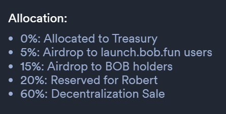 ICPprotector's tweet photo. This is the most bare and rushed SNS that we have seen yet! 🚨

5 day old short forum post
No Whitepaper
No Alice dapp
No Alice site
The @alicedotfun AI is most likely using ELIZA

20% to Robert 
15% airdrop to BOB holders
5% airdrop to launchbobfun users

Always DYOR $ICP!! 🛡️♾ https://t.co/yqeGms7ua9