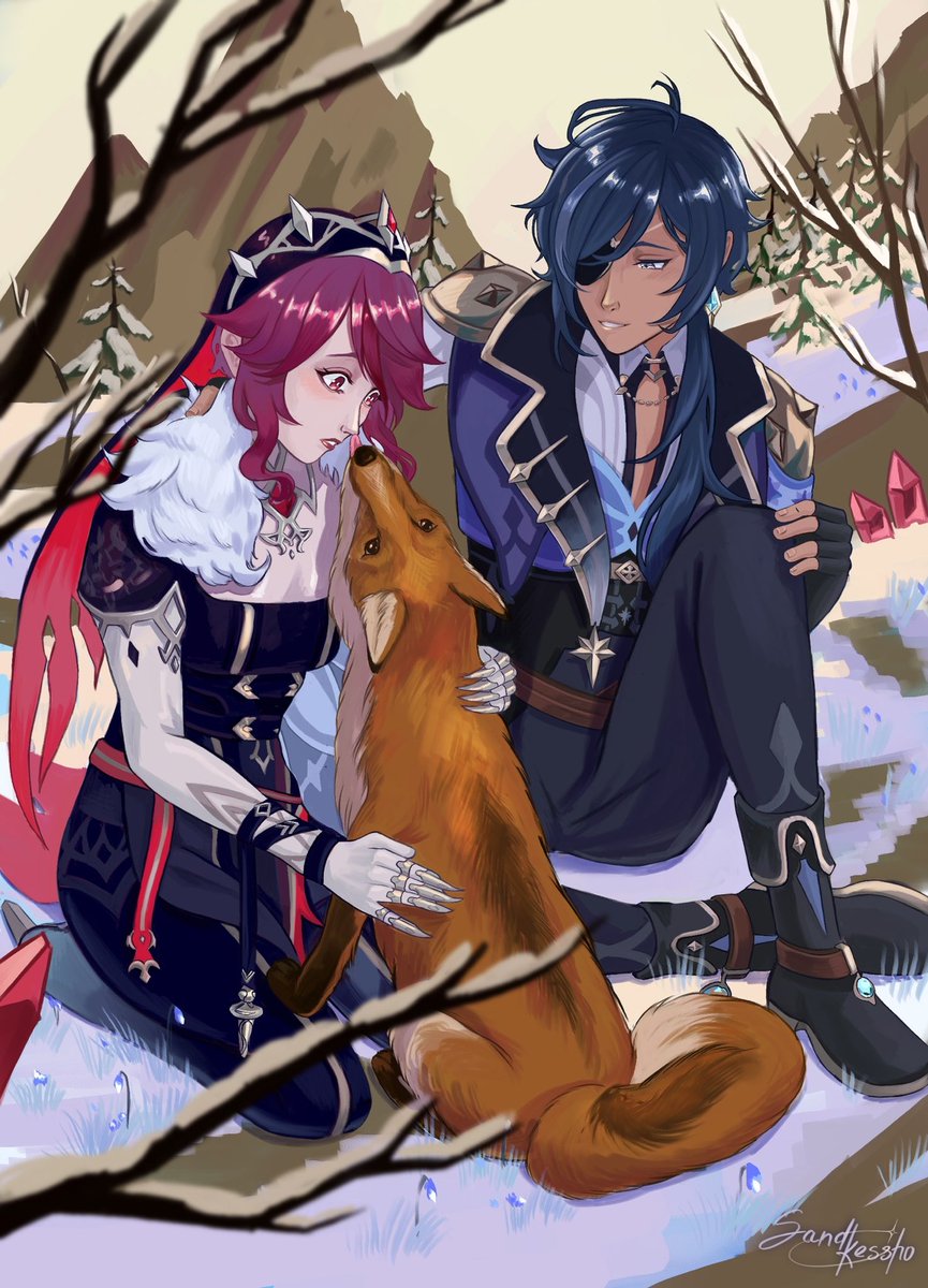 /ᐠ⸝⸝• ⩌ •⸝⸝マ 

#kaerosa #rosaeya #GenshinImpact #Rosaria #Kaeya #kaeyaalberich #rosakae #原神