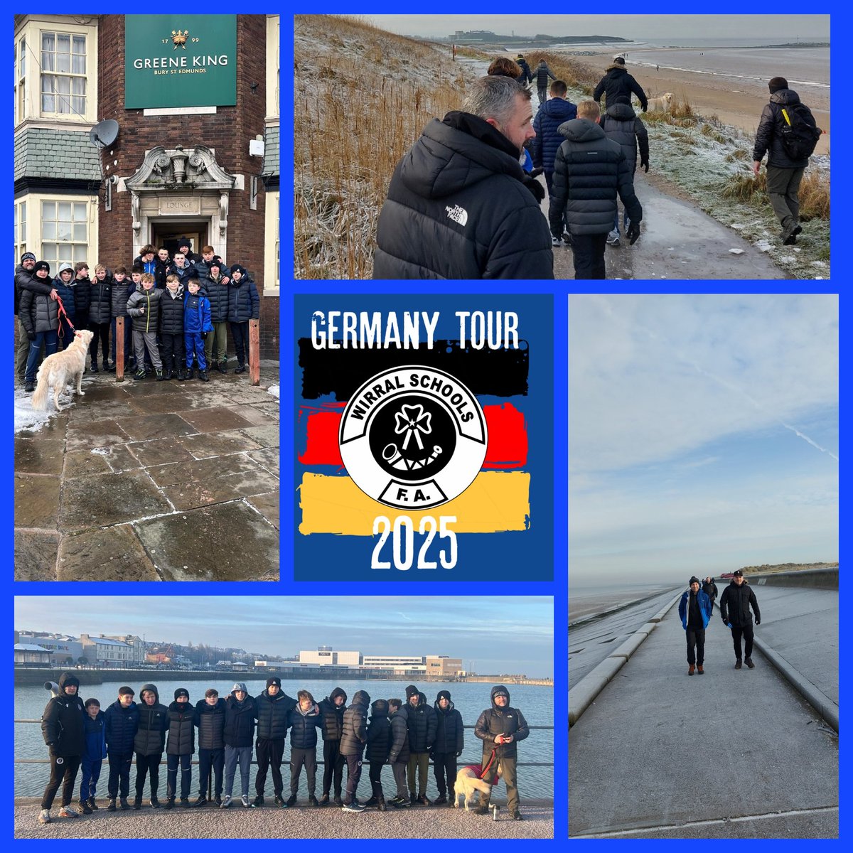 🥶 walk for @wirralschoolsfa u13s,raising money for our upcoming tour to Hamburg🇩🇪 in Feb.
After the success of 🇩🇰 🇸🇪 last year,it's time for another adventure ✈️ ⚽️ 
Thanks to all who donated money to the lads , much appreciated 👏