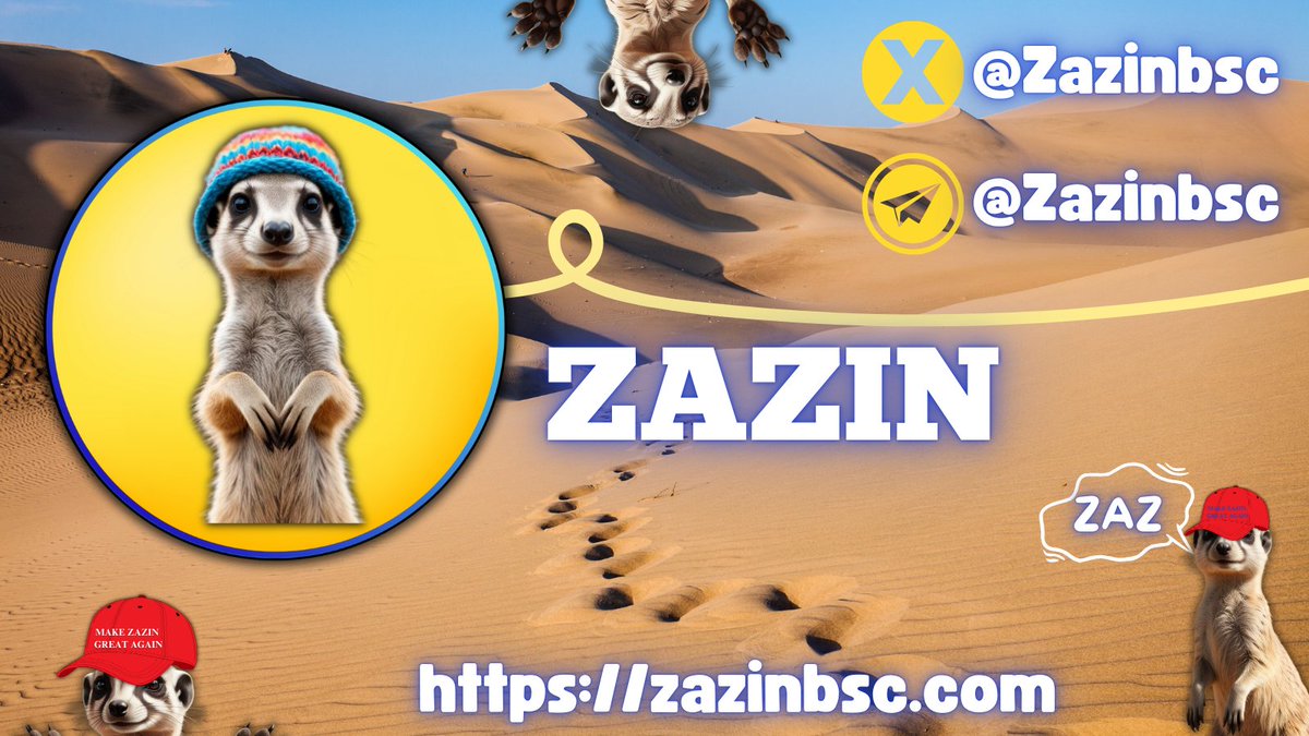 Don’t settle for less—make sure your investment gets the attention it deserves! 🌟

Zazin is here with a cool meerkat in a mischievous touch in the world of blockchain.

Presale link: presale.zazinbsc.com

Website: zazinbsc.com

#Zazin #BSC #ZAZ