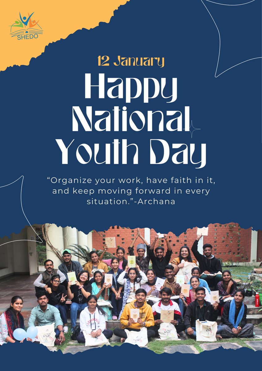 Happy National Youth Day🌟 

#youthday #valuebasedwork #Cyf #shedo