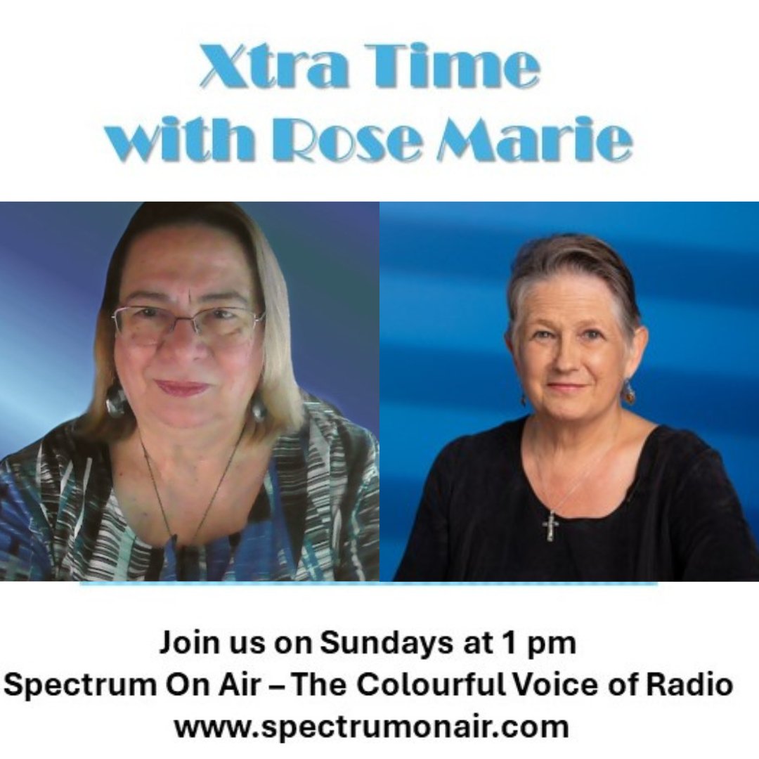 KateNicholas's tweet image. Tune in today at 1.00 pm to @spectrumonair  where I’ll be talking with Rose Marie Starkey Calder about cancer, faith and books.