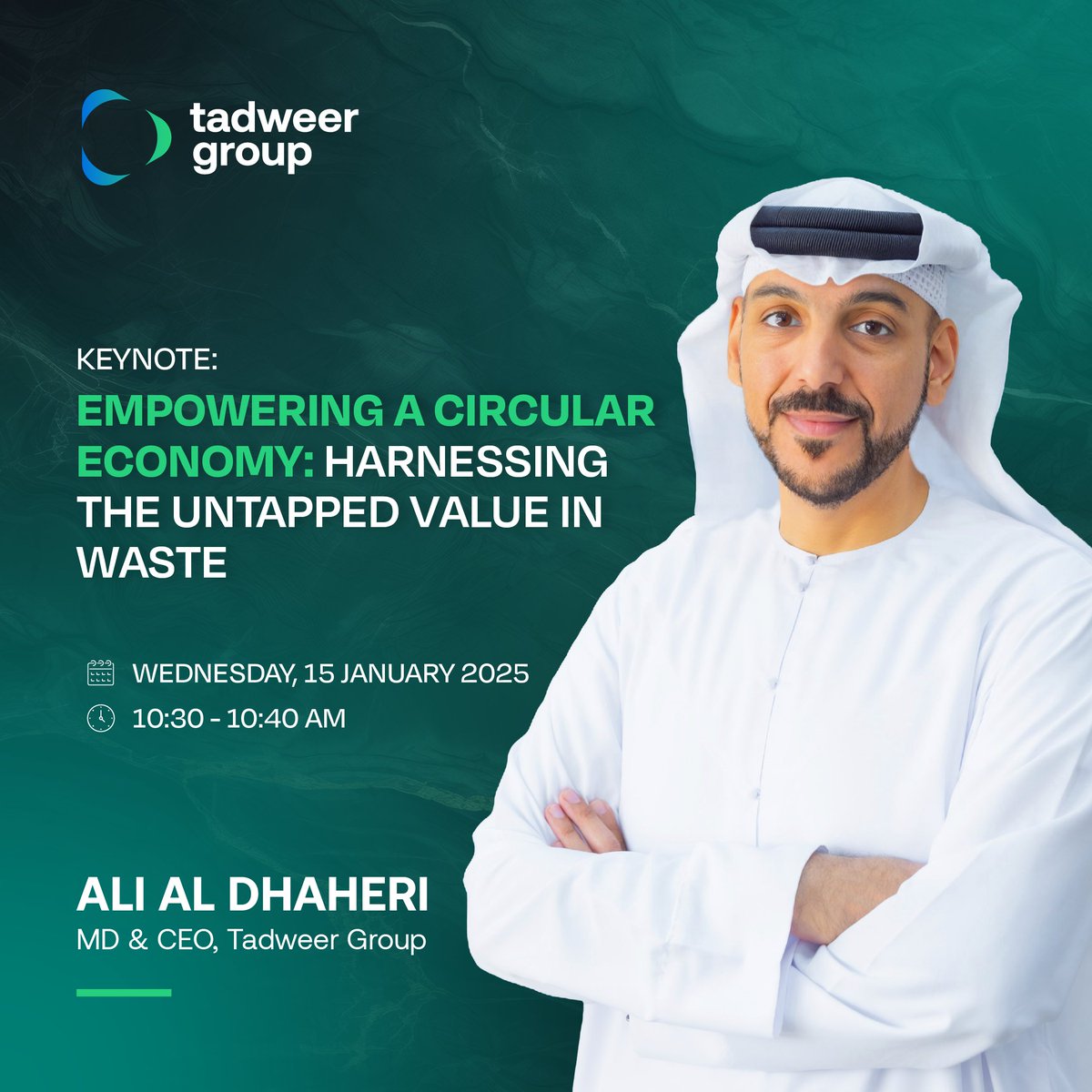 Join us at the 11th EcoWASTE Exhibition &amp; Conference! Our CEO will deliver a keynote, "Empowering a Circular Economy: Harnessing the Untapped Value in Waste," on Wednesday, 15th January, 10:30-10:40 am at the EcoWaste Conference Hall.