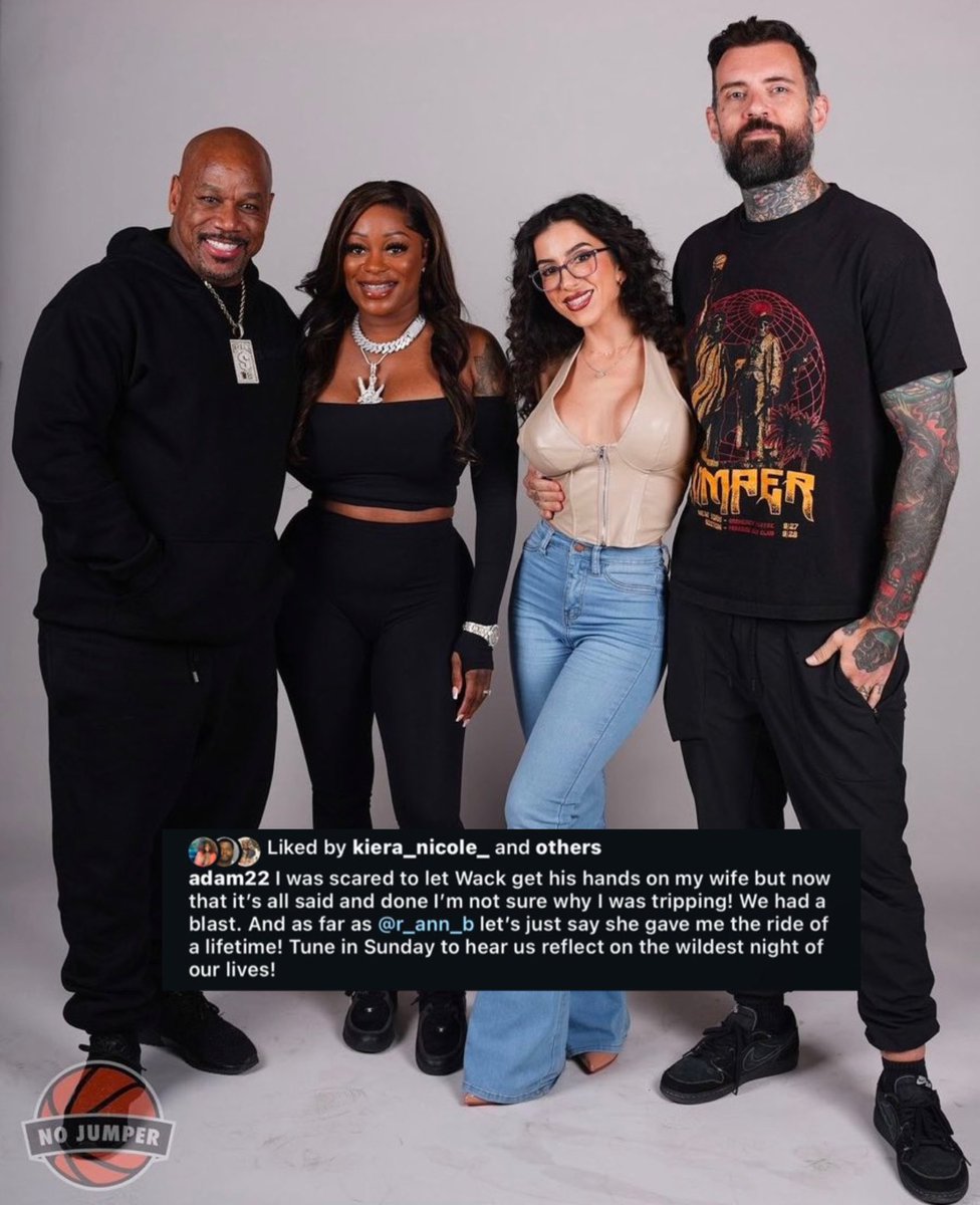 FearedBuck's tweet image. Adam 22 and Wack 100 swapped wives for their “wildest night of their lives.” 💀