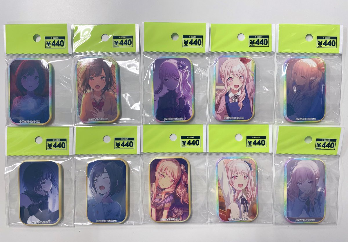 入荷情報】 プロジェクトセカイ暁山瑞希東雲絵名スクエア缶バッジ各種