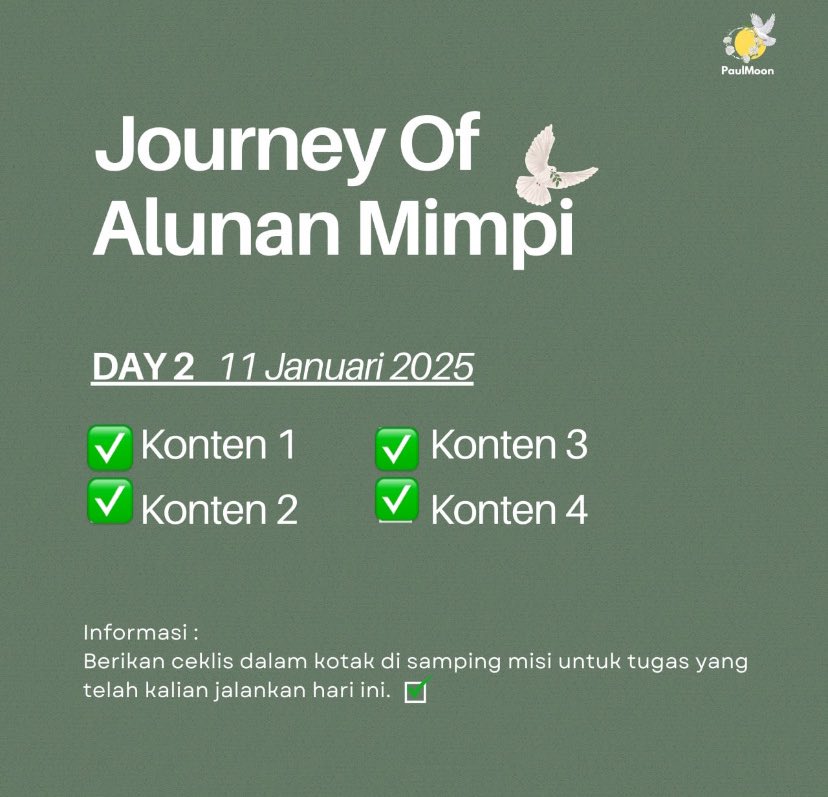 itsmettaaa's tweet photo. Day 2🕊️🤍
#nyomanpaul#alunanmimpi#alunanmimpinyomanpaul#joampaulmoonrealm https://t.co/Mzt8wS1MEg