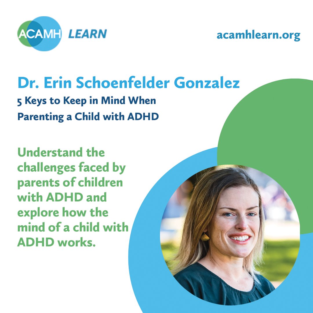 Association for Child & Adolescent Mental Health (@acamh) on Twitter photo Understand the challenges faced by #Parents of children with #ADHD with this fantastic FREE talk from <a href="/ACAMHLearn/">ACAMH Learn</a> as Erin Schoenfelder-Gonzalez (<a href="/UWMedicine/">UW Medicine</a>) comments on the main factors contributing to these challenges.
Full talk: bit.ly/408VRzz Understand the challenges faced by #Parents of children with #ADHD with this fantastic FREE talk from <a href="/ACAMHLearn/">ACAMH Learn</a> as Erin Schoenfelder-Gonzalez (<a href="/UWMedicine/">UW Medicine</a>) comments on the main factors contributing to these challenges.
Full talk: bit.ly/408VRzz
