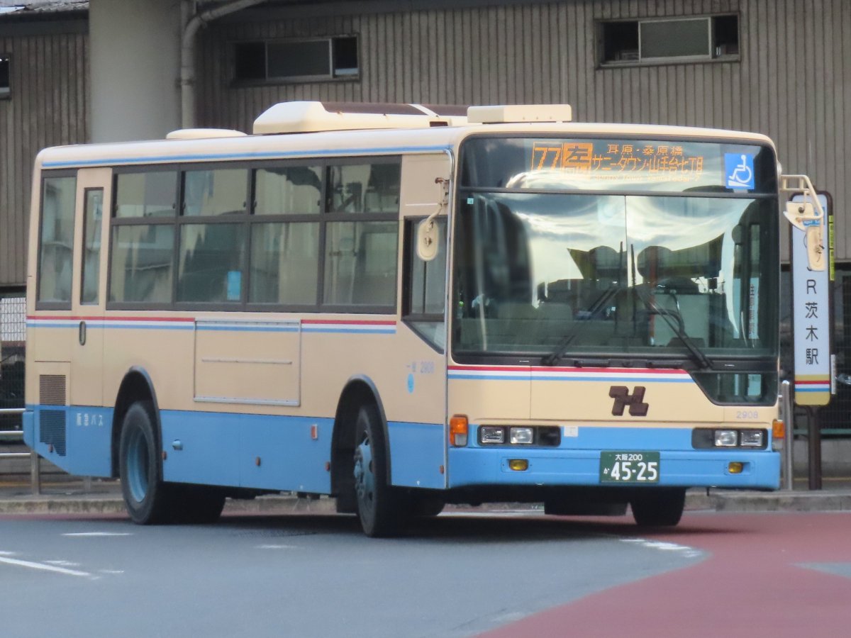 1/12 阪急バス 茨木(営) 茨3145 三菱ふそうQKG-MP38FM [92]阪急石橋阪