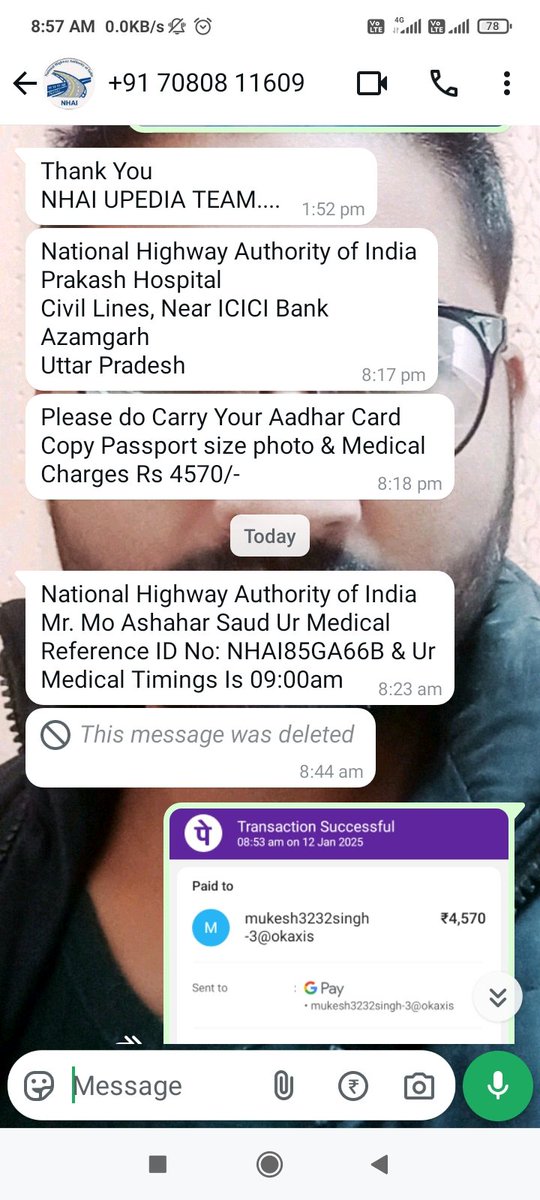 National Highway Authory Of India मे Accounted की नौकरी दिलाने के नाम पर फ्राड चल रहा है।7080811609 फोन नम्बर के माध्यम से बेरोजगार लोगो को Aproch कर आनलाईन फ्राड किया जा रहा है। आज सुबह मुझसे 4570 रू का आनलाइन फ्राड किया गया है। कृप्या मामले का संज्ञान ले।
<a href="/cyberpolice_up/">Cyber Police UP</a>