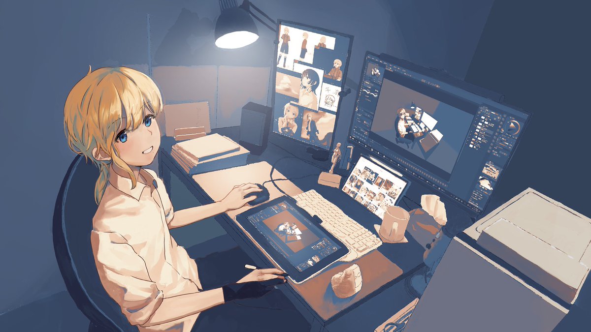 安月🌙live2D委託開放中 tweet media