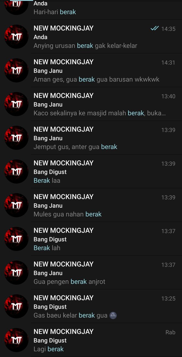 Admin ngapain gak on base? (Berak)