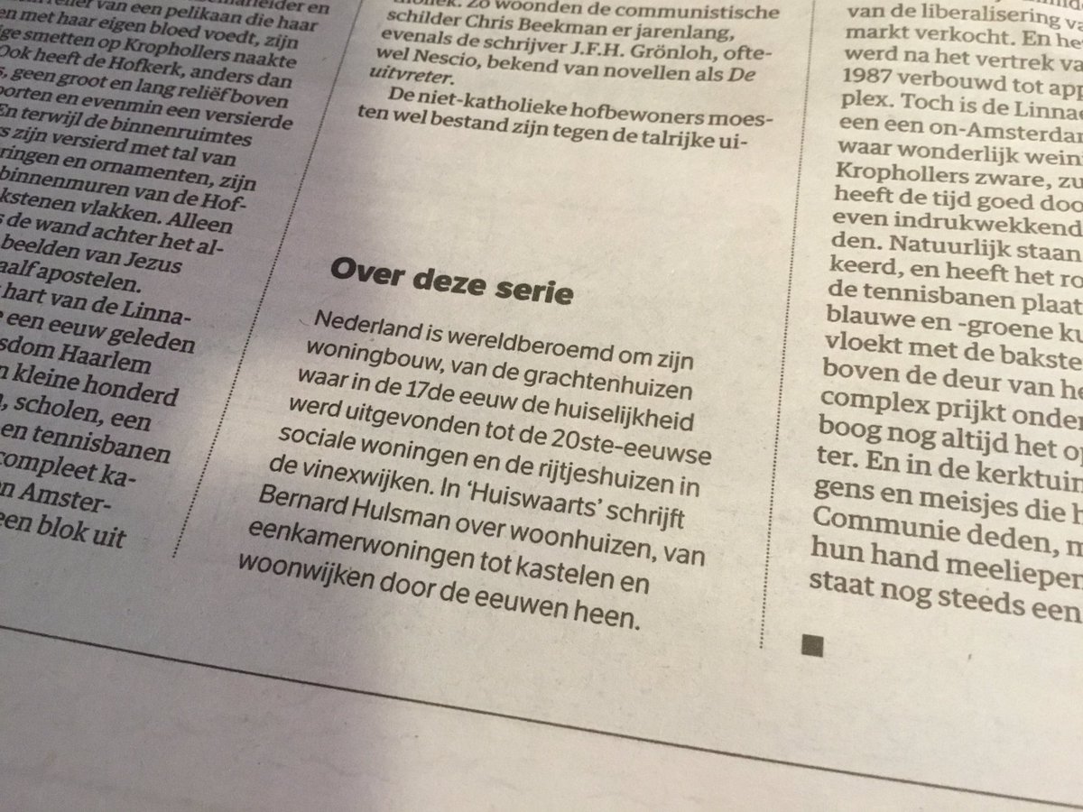 Ha! De huiselijkheid is uitgevonden! Bij deze draag ik Bernard Hulsman voor, voor de ignobelprijs sociologie