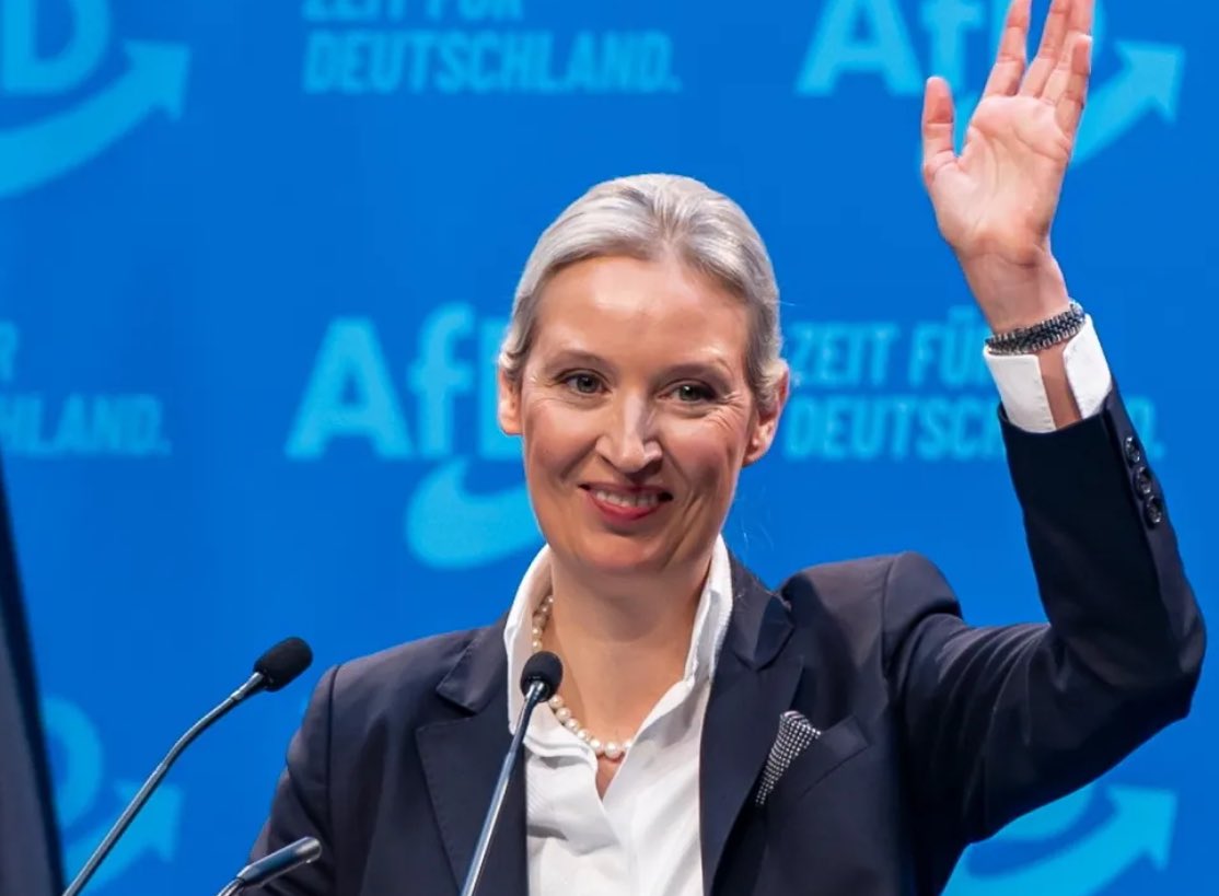 herqles_es's tweet photo. 🇩🇪 | Alice Weidel, la candidata a Canciller por Alternativa para Alemania (AfD), anuncia que promete cerrar todos los programas de estudios de géneros en las universidades y reactivar las centrales nucleares. https://t.co/YVckAdd86s