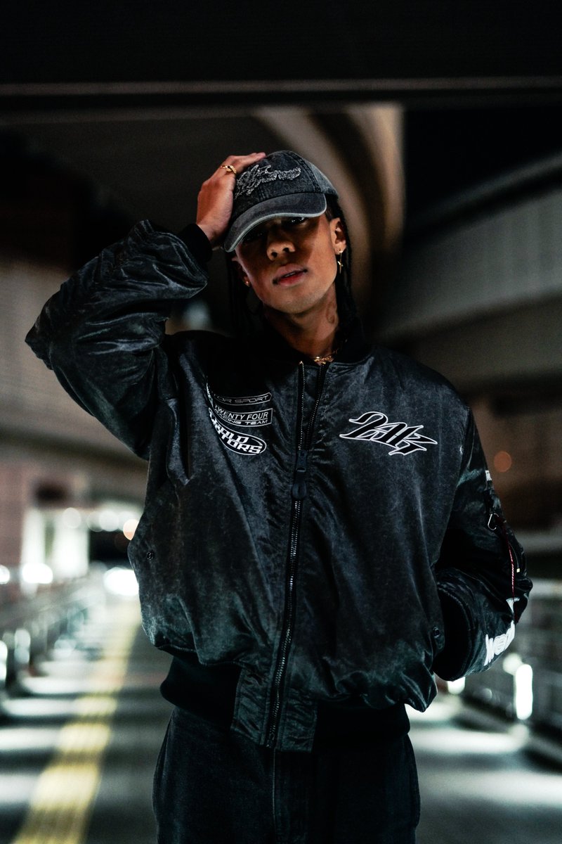 ALPHA×24Karats MA-1 SCRATCH CORE SPEC Men's MA-1 Bomber Jacket