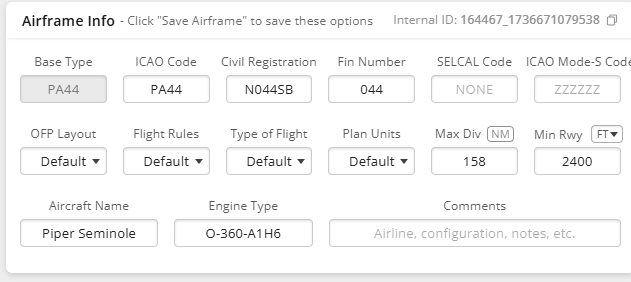 Jetstream_FS's tweet photo. Good news from team @navigraph !  The PA44-180 Piper Seminole profile for GA lovers has been added to Simbrief.

Now all you need is the CIS Piper Seminole to start touring in Xplane 12 https://t.co/vpTxNR7UYm