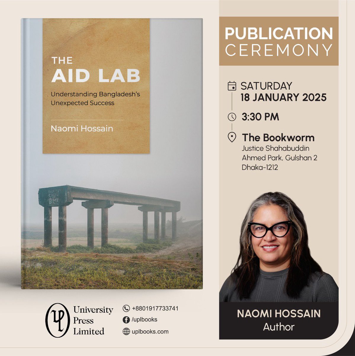 Only 8 years late, the Aid Lab is finally being published in re-liberated Bangladesh! Please join us on Saturday - exciting speakers TBC - we will be talking about the forgotten famine of 1974 and its consequences. I will be giving *some* free copies to current students.