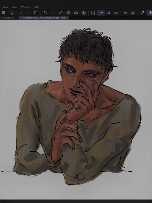 kabru clip studio test