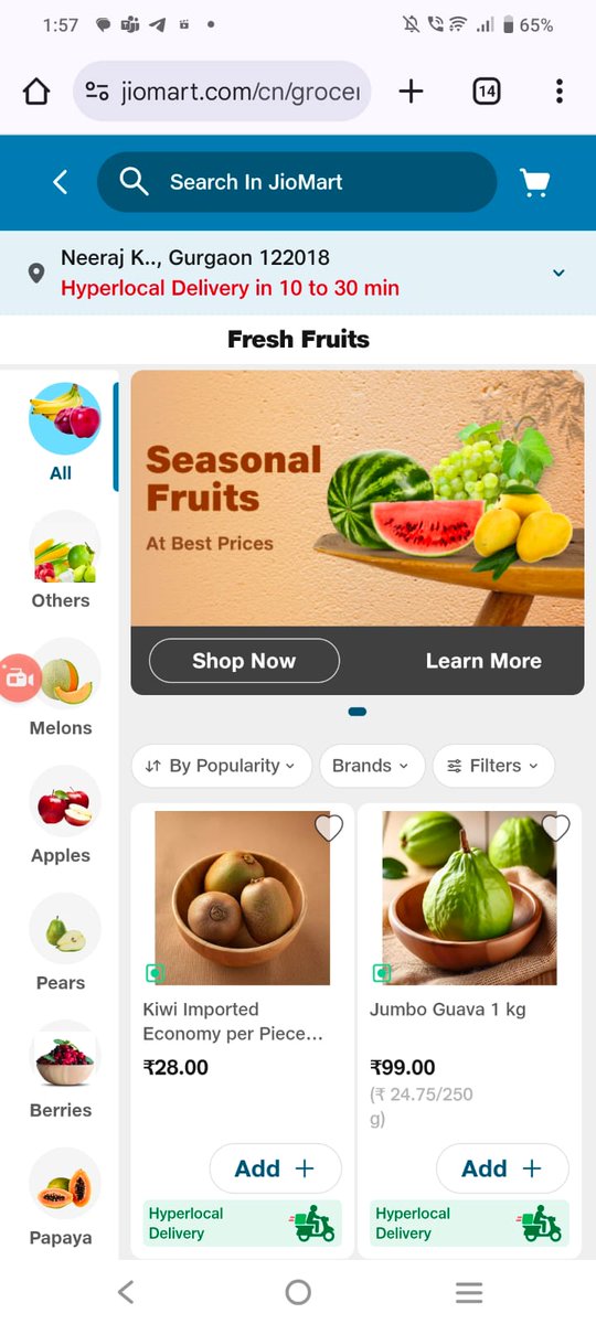 kiranbkhanna75's tweet image. Ordered one item on @JioMart  promised in 30 mins delivery. 

3.5 hrs later, my husband is still #staring at the screen to track delivery.

If 30 mins can’t wrap up in 3.5 hrs on #Sunday, how will #90hrworkweek ever finish?

#sundayvibes 
#QuickCommerce