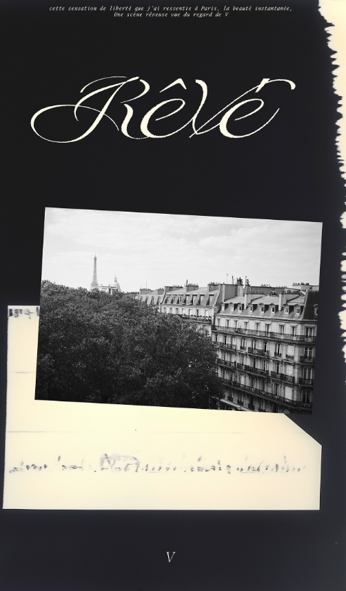 Taehyung announces a new project, Rêvé, out February 3rd.