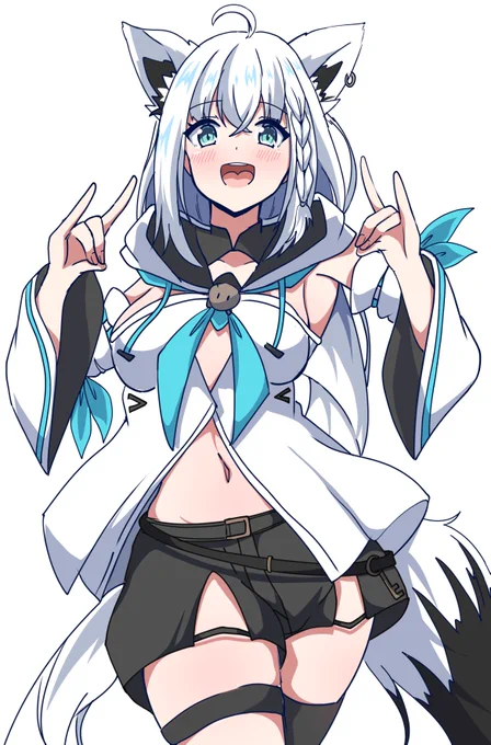 こんこーんですよー #絵フブキ 