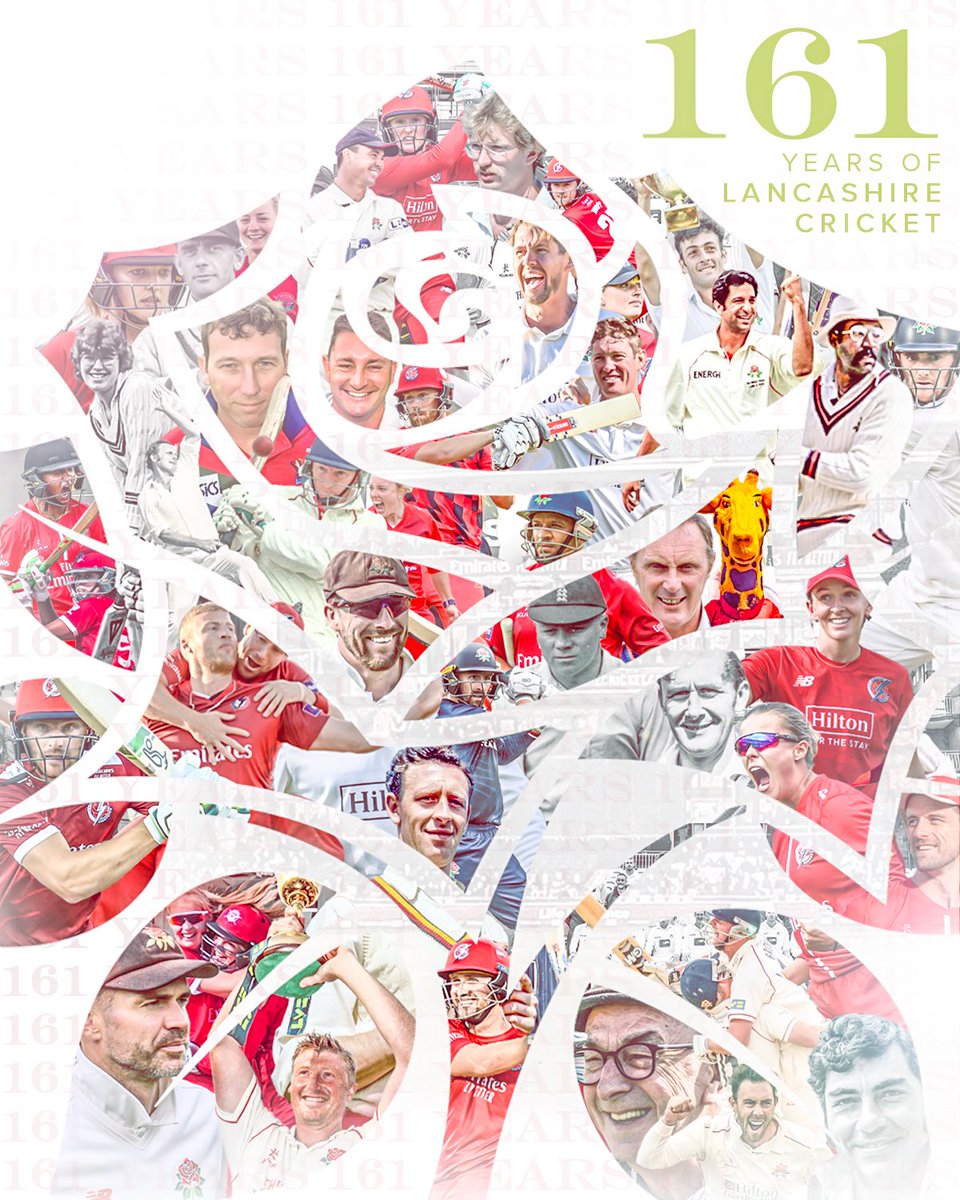 Happy birthday to the Red Rose! 🎂🥳

Today marks 161 years of Lancashire Cricket. 🎈

1864 ➡️ 2025 

🌹 #RedRoseTogether
