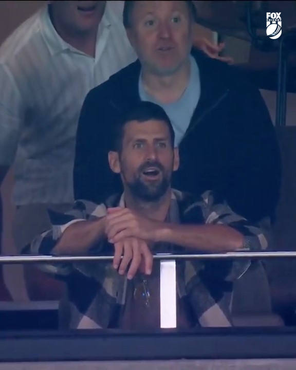 StarsBBL's tweet photo. .@DjokerNole in the house for the Derby 🎾 https://t.co/scKX2Yd9dM