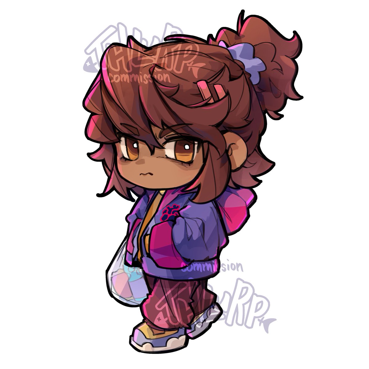 chibi comm for robin <a href="/hololucent/">robin 🌦️✨</a> 
🫶🫶🫶🫶🫶