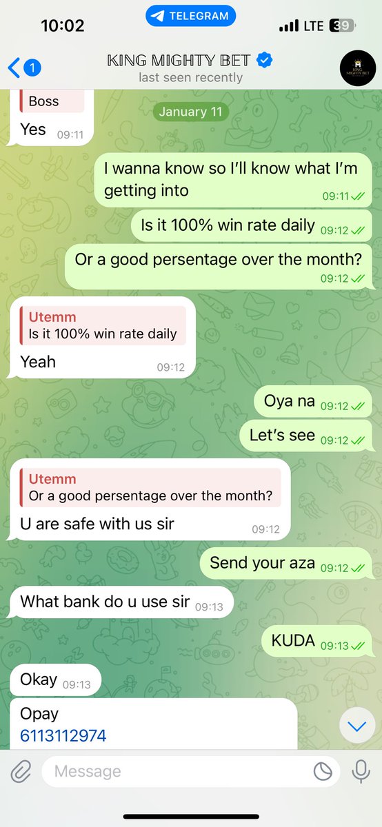 PunterAgba01's tweet photo. This is the whole conversation, gave games in the in the vip, then games cast, next thing in normal group this guy posted winning tickets, when the games cast. https://t.co/dWTvqAQzdJ
