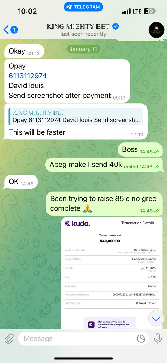 PunterAgba01's tweet photo. This is the whole conversation, gave games in the in the vip, then games cast, next thing in normal group this guy posted winning tickets, when the games cast. https://t.co/dWTvqAQzdJ