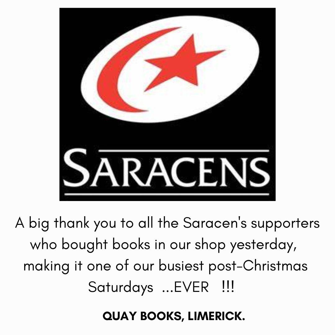 QuayBooksStore's tweet photo. 📷
Brilliant atmosphere yesterday.  Saracens people, with their distinctive black-and-red colours, brought humour, joy and wit on a Spring-like Saturday after the severe cold.  Wonderful when sports+community spirit bring such life to the area! #YourSaracens💫 #MUNvSAR  @Saracens @Munsterrugby  #SUAF 🔴