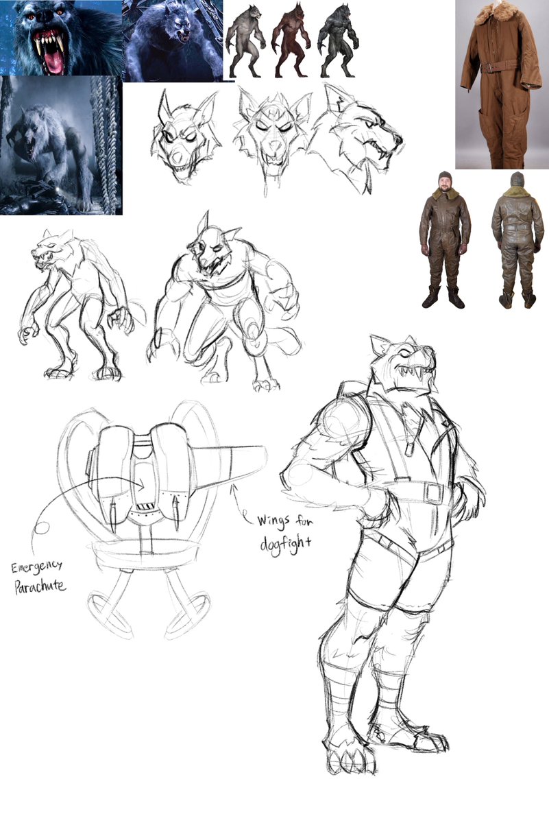 第二次世界大戦時にナチスと戦うために編成された人狼ジェットパック部隊のピッチをやってみないかということで、丁度ロケッティアを見た時だったのもあって、ノリノリでお手伝いしました。

脚本　<a href="/lyonswrites/">David Lyons</a> 
線画 <a href="/rayraykg0914/">レイ</a> 
カラー <a href="/lalanarita/">🌟 Lala Narita 🎨 COMMISSION OPEN‼️</a> 
レター <a href="/jimstafford/">Jim</a> 

↓はキャラデザ