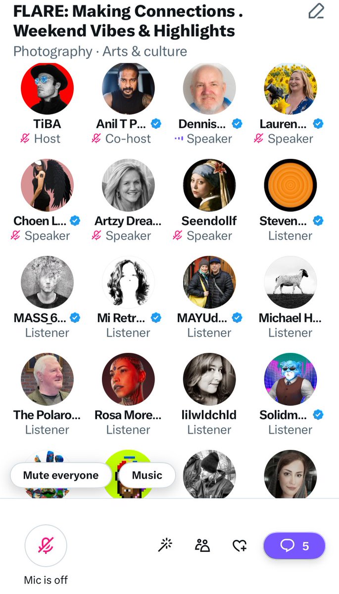 Great Saturday <a href="/Flareinmotion/">FLARE</a>  space!  Thank you <a href="/Chuckit01/">CarlyMc.eth/.tez 🏴‍☠️</a> for letting me hijack your space lol 

Looking forward to hosting again on Wednesday at 9am EST -- Be there or be square :D 

Happy Sunday everyone!