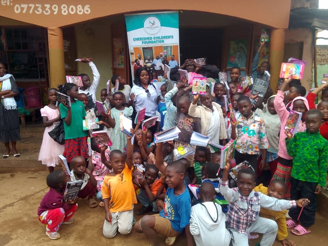 c_cherished's tweet photo. "Today, Cherished Children's Foundation extended hope and empowerment by distributing scholastic materials to students in Kirinyabigo, Nansana Municipality, Wakiso District.

Together, we stand strong in the fight against child trafficking and exploitation." https://t.co/8eS47PUuPI