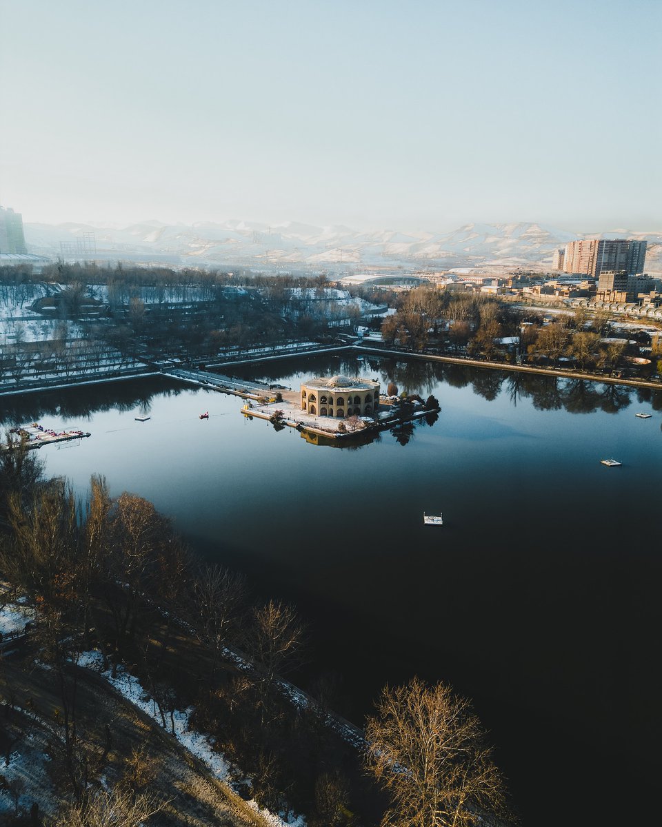 Winter Serenity and The Beauty of El Goli from Above 
Photo by Reza rashidi
#Iran #Tabriz
