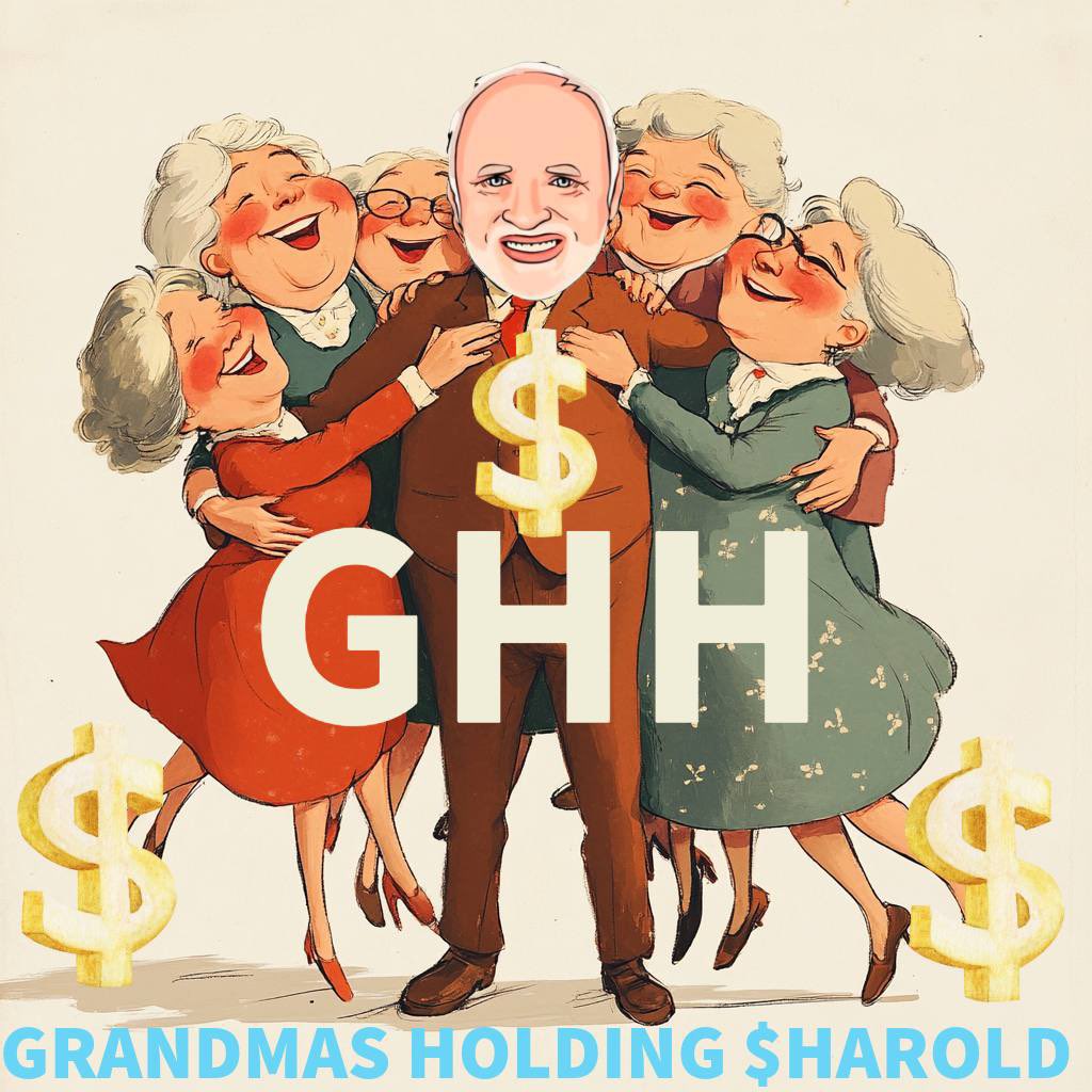 francescocala86's tweet image. I think it can get there by inauguration day. However my highest conviction is $HAROLD the most memeable person widely popular all over the world. 
The coin was created and dumped by some scammers then took over by CTO. Up massively during red market but still below 30M MC. Do