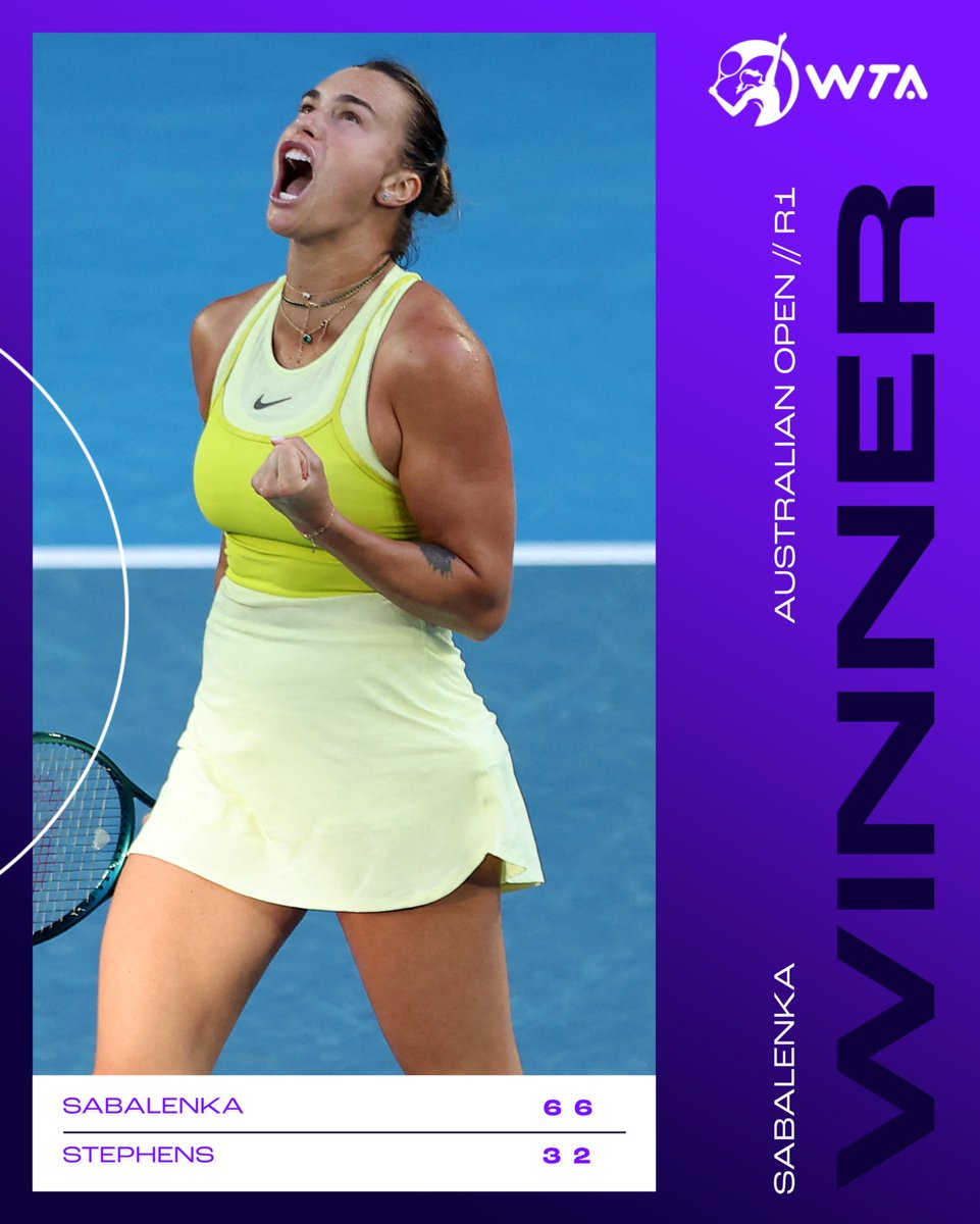 WTA's tweet photo. Let the title defense begin 🐯

The hunt for a third @AustralianOpen crown starts today. https://t.co/mx0DMnxbj4