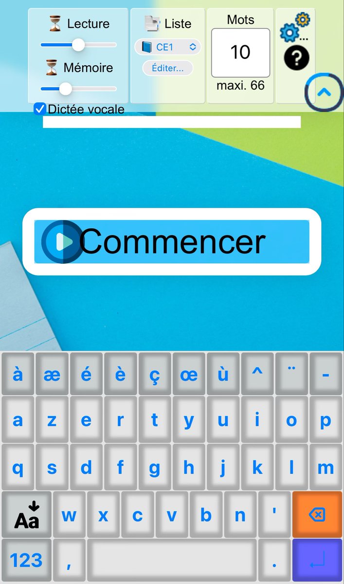 ✍🏻Flashmots une application dédiée à la mémorisation orthographique.
🖥️Un mot est affiché (temps de lecture), puis caché (temps de mémorisation), l'élève doit ensuite ⌨️l'écrire à l'identique.
👍Application de la forge Edu 
educajou.forge.apps.education.fr/flashmots/