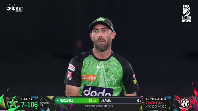 Adam Zampa to Glenn Maxwell....  Six!!!! 📹 Credits: Twitter/BBL