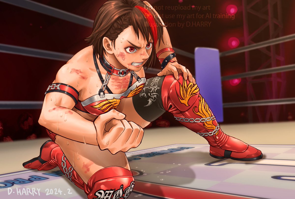 D_harry_rock's tweet photo. 2024年に描いたイラストです。わずか2枚のみ。
今年はイラストか漫画をもうちょい多く描きたいですね。推し活が多忙でなかなか…ｗ
#イラスト
#女子プロレス https://t.co/WYYZKzSm5q