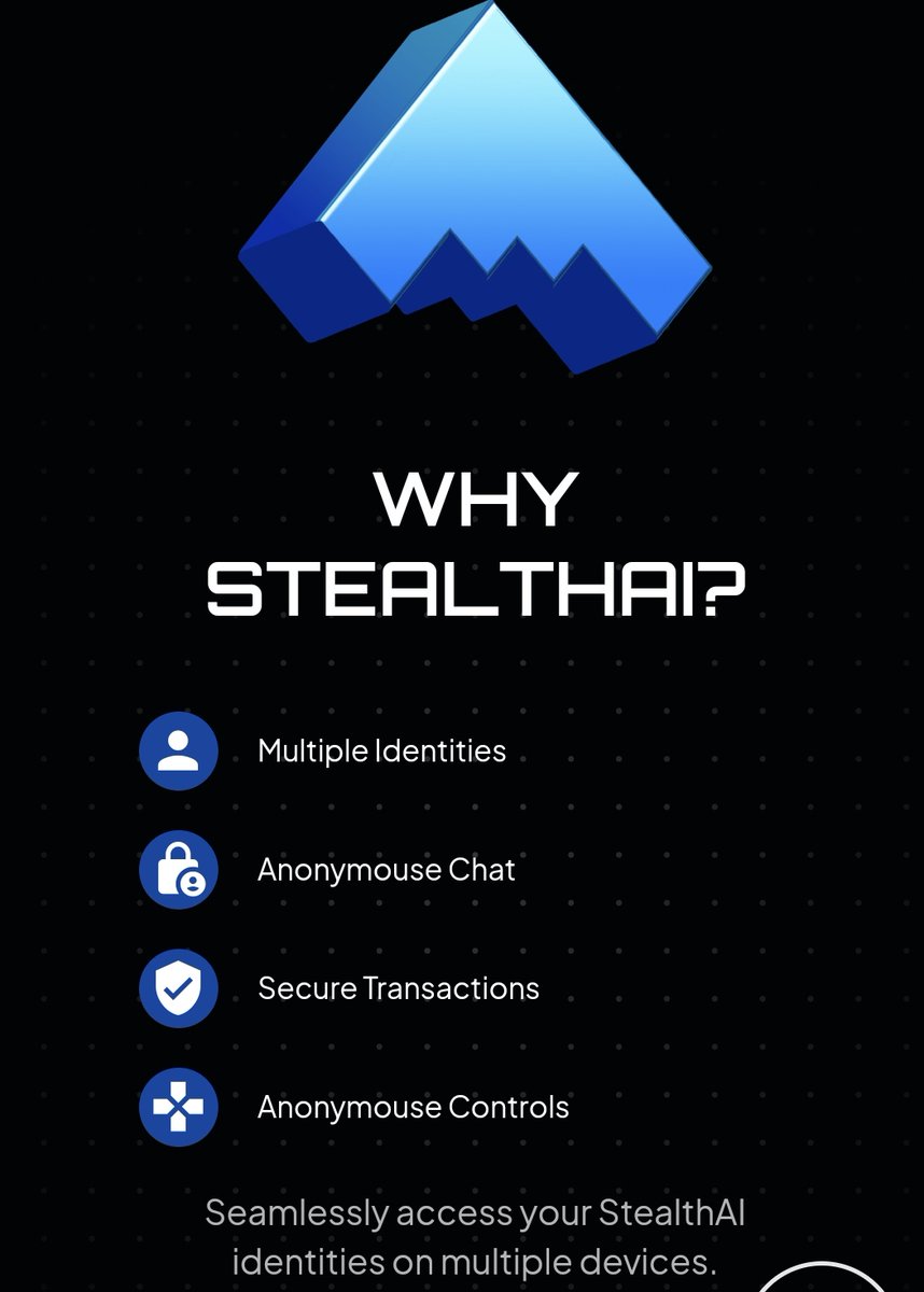 Ellie9547196463's tweet photo. Welcome to  @StealthAI_eth
By choosing Stealth, you encrypt your entire digital footprint, not just communication, within the Stealth App. All data, from emailing to notes, is securely shielded with end-to-end encryption. 
Stay secure&amp;safe,stay stealth
https://t.co/yZara58xQl https://t.co/z2ppm79G8c