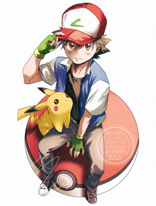 サトシ(アニポケ) 「XYZサトシ 」|むいのイラスト