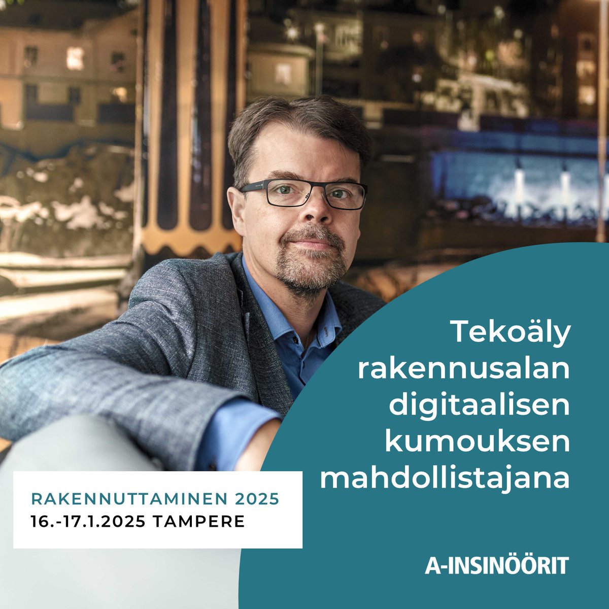 A-Insinöörit (@ainsinoorit) on Twitter photo Tekoäly tulee hankeohjaukseen, tilannekuvaan ja ennusteisiin – ja on siksi yksi puheenaiheista myös #Rakennuttaminen2025 -tapahtumassa Tampere-talossa ensi viikolla. ✨
AI-vihkiytynyt toimialajohtajamme <a href="/jarvinen_vesa/">Vesa Järvinen</a> johdattaa aiheeseen perjantaina 17.1. klo 14. Tavataan Tekoäly tulee hankeohjaukseen, tilannekuvaan ja ennusteisiin – ja on siksi yksi puheenaiheista myös #Rakennuttaminen2025 -tapahtumassa Tampere-talossa ensi viikolla. ✨
AI-vihkiytynyt toimialajohtajamme <a href="/jarvinen_vesa/">Vesa Järvinen</a> johdattaa aiheeseen perjantaina 17.1. klo 14. Tavataan