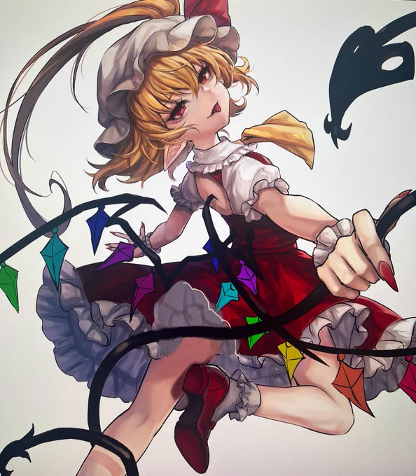本日20時よりこちらのフランちゃん、及び飽きたらその他ラクガキの作業配信をします、pixiv sketchにて...5-10分前にURLを貼るのでお暇ならサボらないように監視をお願いいたします