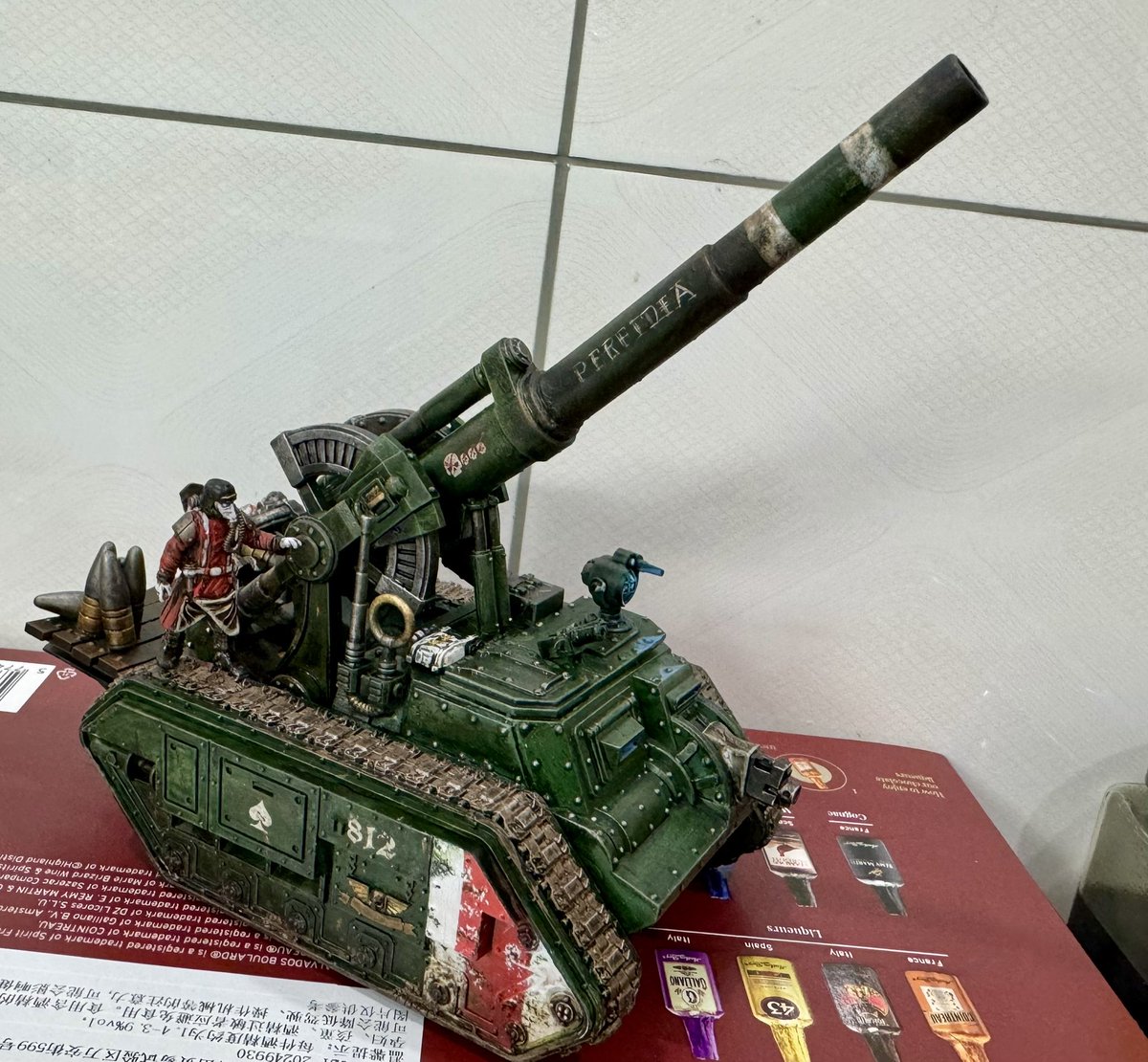 LeonDeclis's tweet photo. Finally painted my #Krieg #Basilisk for my lads #Warhammer #40k #ImperialGuard https://t.co/L3L1uW987m